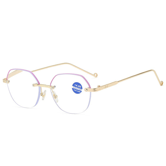 Diamond anti-blue light reading glasses