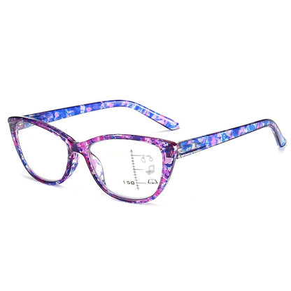 Progressive multi-focal anti-blue light reading glasses