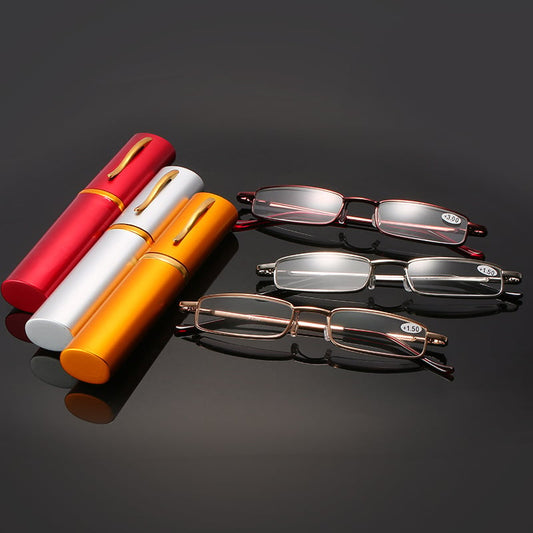 Portable anti-blue light reading glasses
