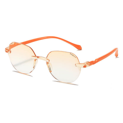 Lightweight frameless anti-blue light reading glasses