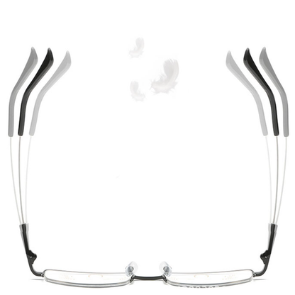 Multi-focus memory titanium frame anti-blue light glasses