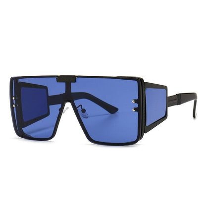 Square Oversized One Lens Sunglasses