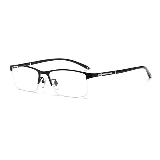 Half-frame anti-blue light reading glasses