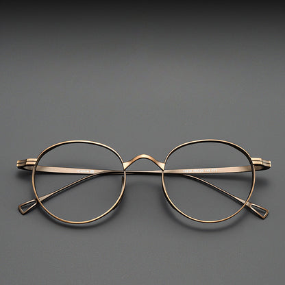 Kylar Titanium Vintage Round Eyeglasses Frames