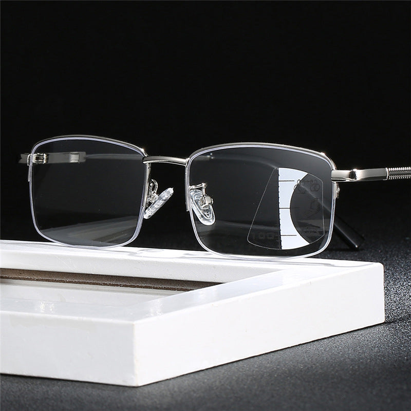 Ring focus progressive multi-focal reading glasses