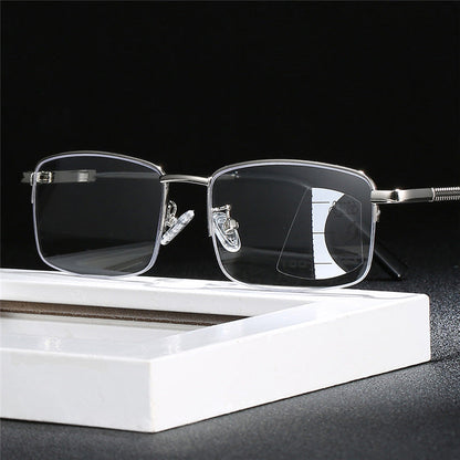Ring focus progressive multi-focal reading glasses