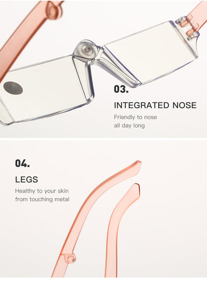 Foldable portable reading glasses