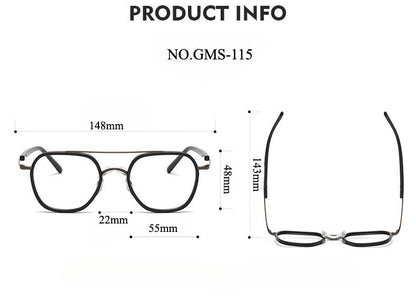 Kylian Titanium Vintage Square Eyeglasses Frames