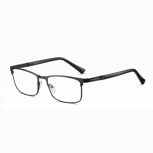 Half-frame square anti-blue light reading glasses