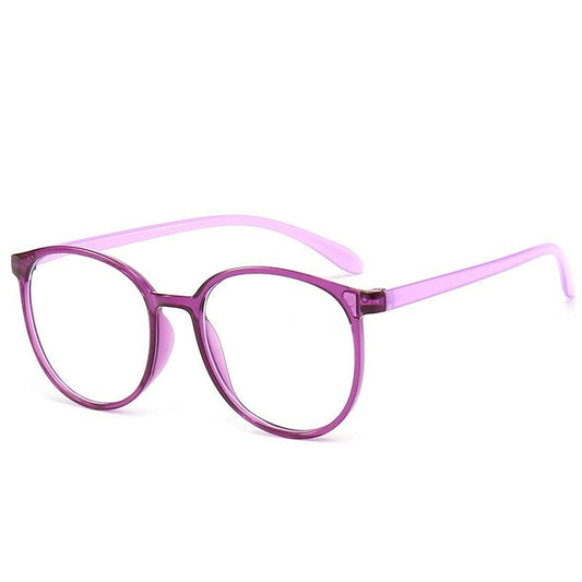 Round frame anti-blue light reading glasses