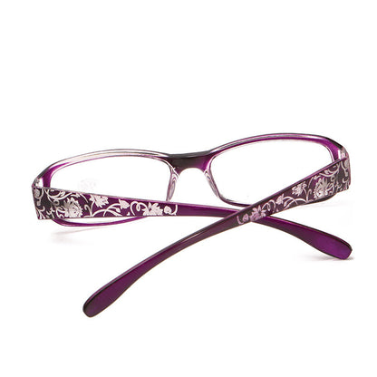 Spring hinge reading glasses