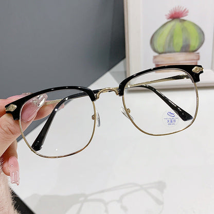 Half frame anti-blue light reading glasses