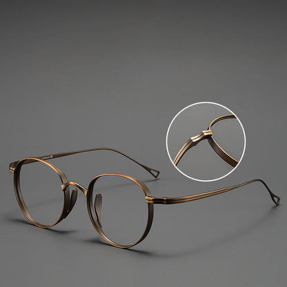 Kylar Titanium Vintage Round Eyeglasses Frames