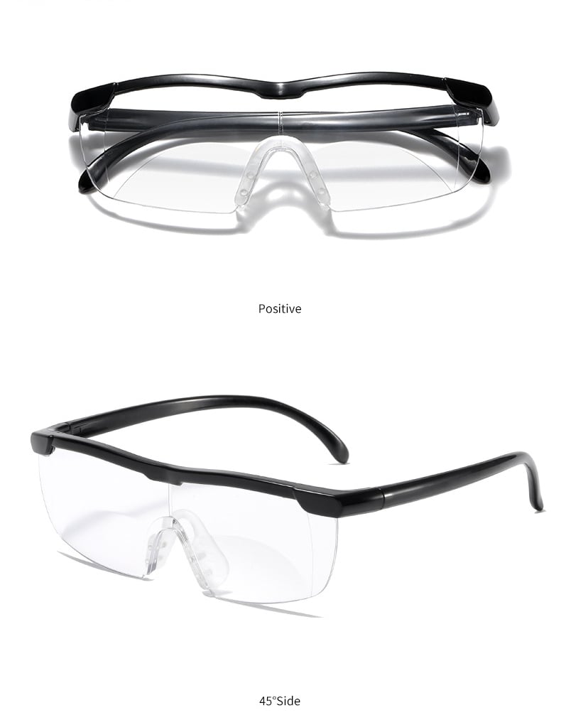 Dual focus reading glasses