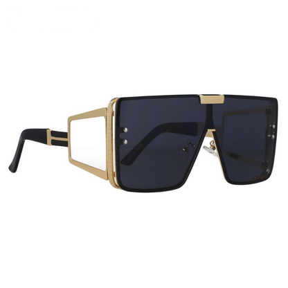 Square Oversized One Lens Sunglasses