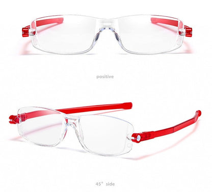 Flexible and lightweight 360 rotating folding presbyopes