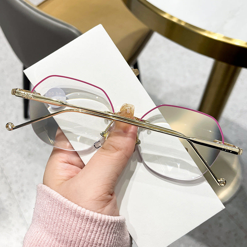 Diamond anti-blue light reading glasses