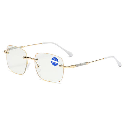 Anti-blue light metal reading glasses