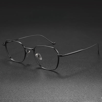 Retro Titanium Square Glasses Frame 316