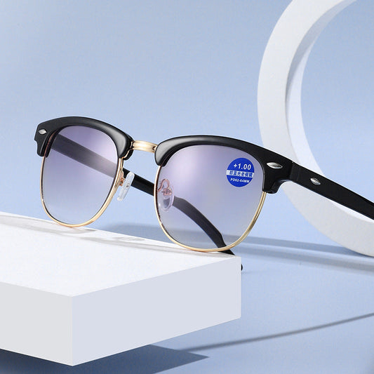 Progressive dual-light reading glasses
