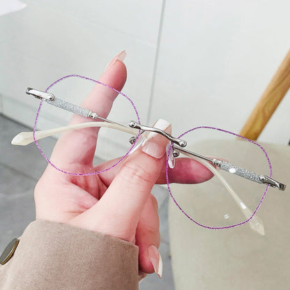 Polygon anti-blue light reading glasses