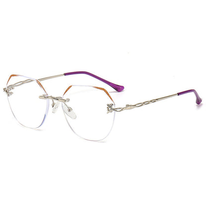 Hollow temple anti-blue light reading glasses