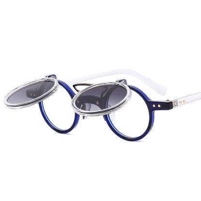 Double-layer flip uv protection sunglasses