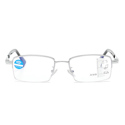 Progressive multi-focus reading glasses