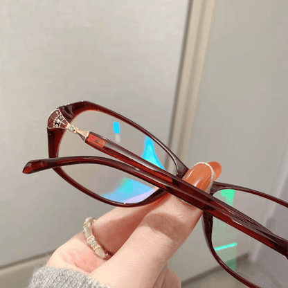 Anti-blue light shell decoration reading glasses