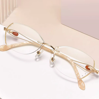 Frameless anti-blue light reading glasses