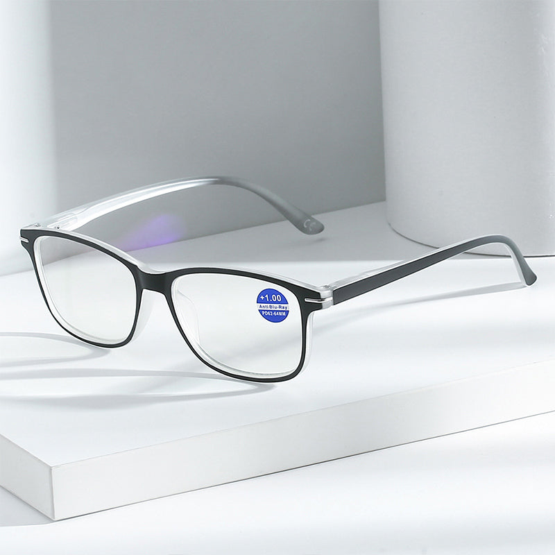 Anti-blue light small square frame reading glasses