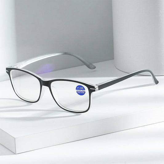 Anti-blue light small square frame reading glasses