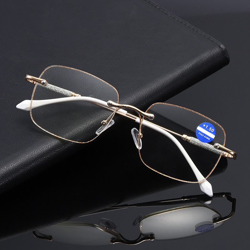 Anti-blue light metal reading glasses