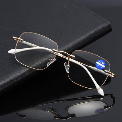 Anti-blue light metal reading glasses