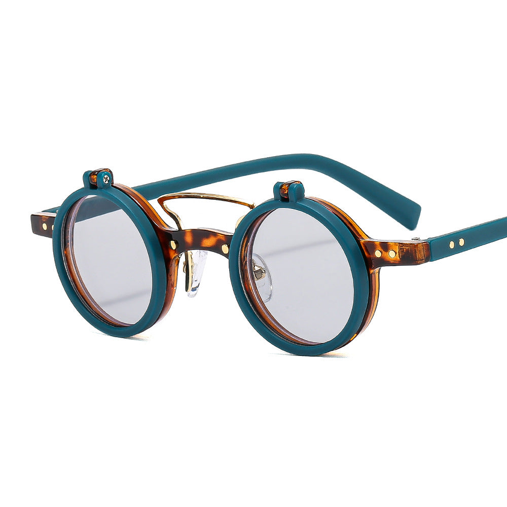 Double-layer flip uv protection sunglasses