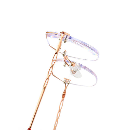 Hollow temple anti-blue light reading glasses