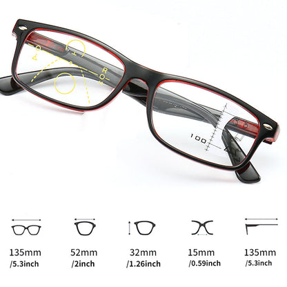 Presbyopic glasses square full frame