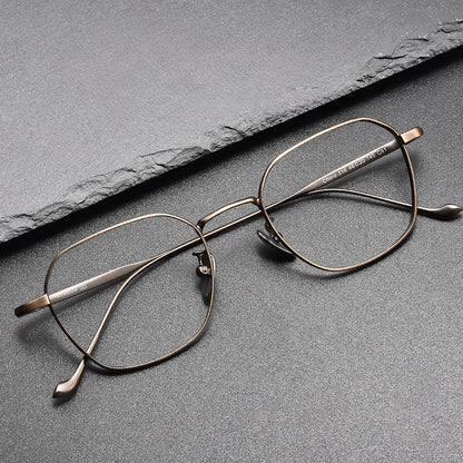 Retro Titanium Square Glasses Frame 316
