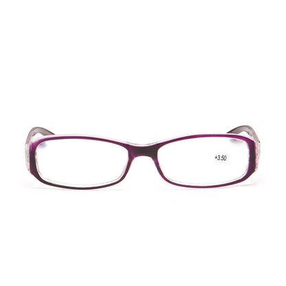 Spring hinge reading glasses