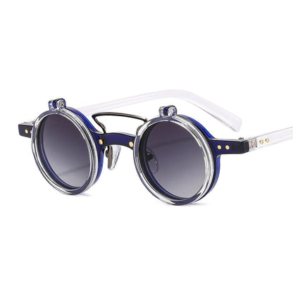 Double-layer flip uv protection sunglasses