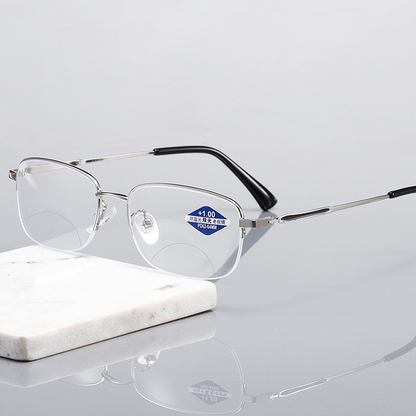 Bifocal reading glasses