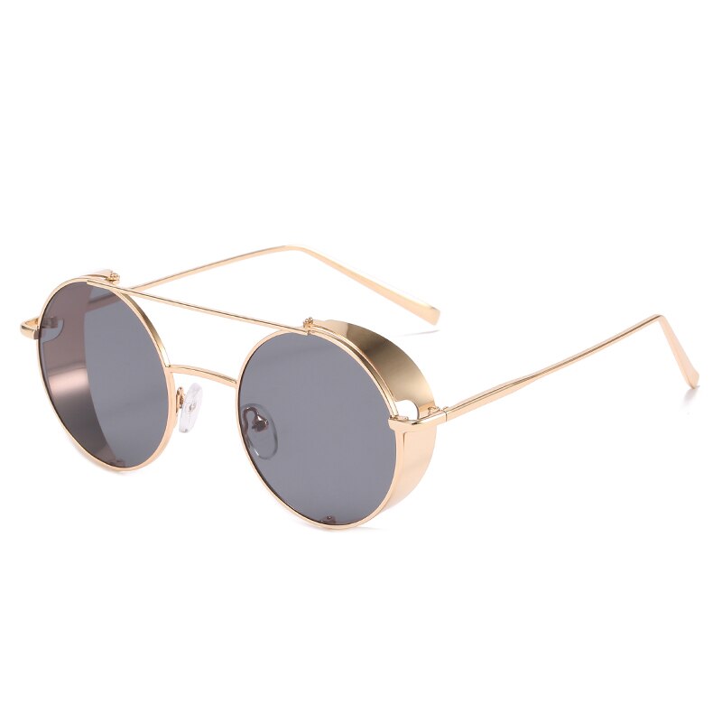 Classic Round Steampunk Sunglasses