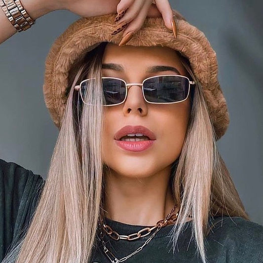 Classic Vintage Rectangle Sunglasses