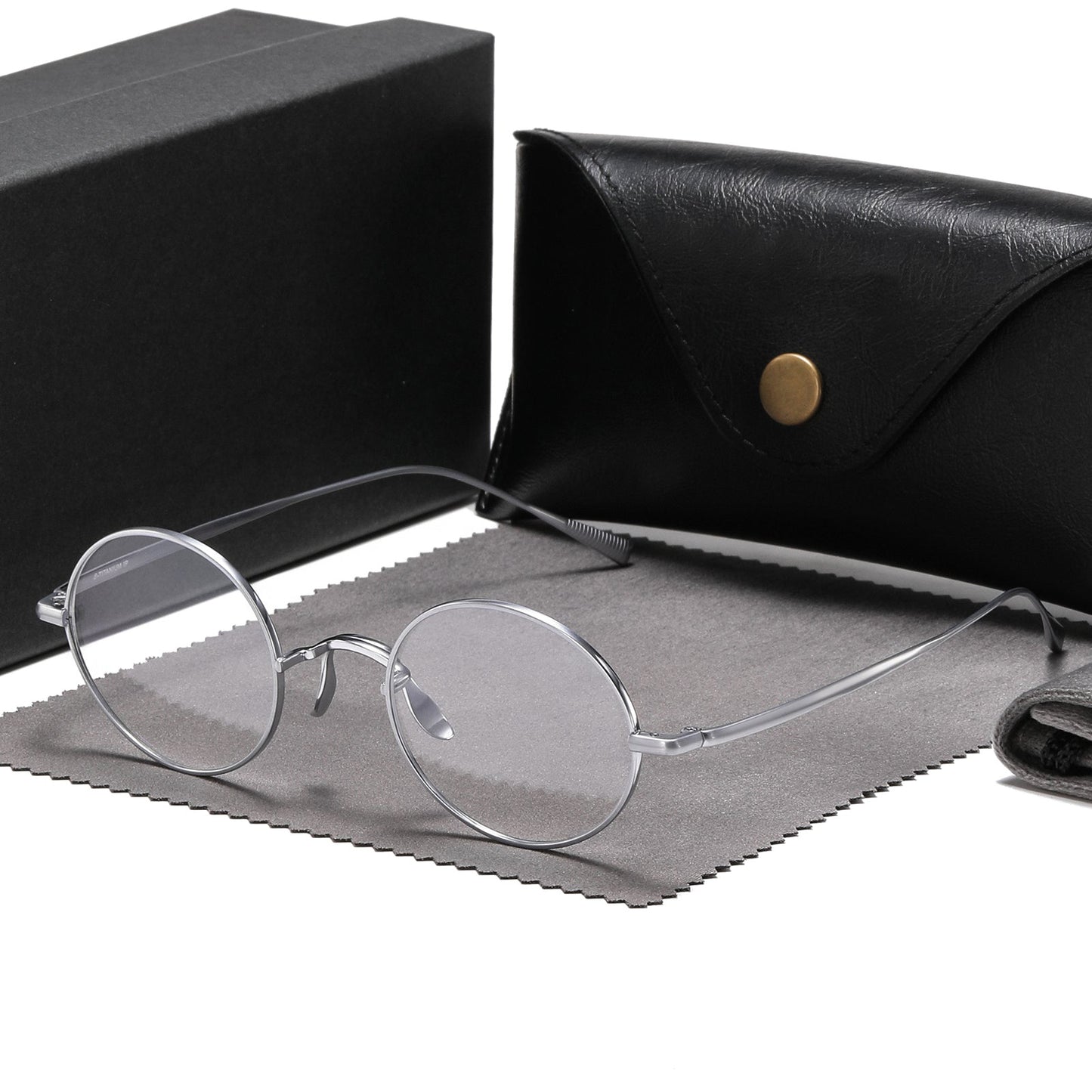 Biron Vintage Round Titanium Eyeglasses Frame