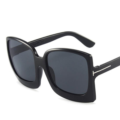 Fashion Square Big Frame Vintage Retro Sunglasses