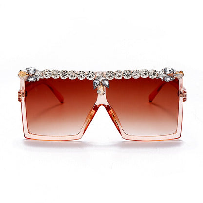 Punk Diamond Rhinestone Eyeglasses UV400