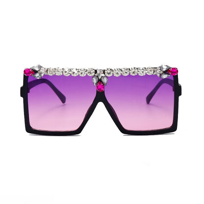 Punk Diamond Rhinestone Eyeglasses UV400