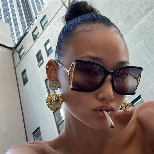 Luxury Brand Square Oversized Sunglasses