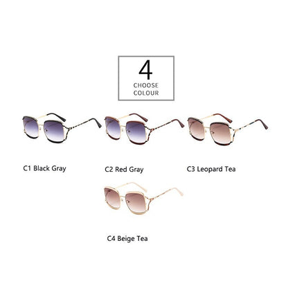 Luxury Brand Square Oversized Sunglasses