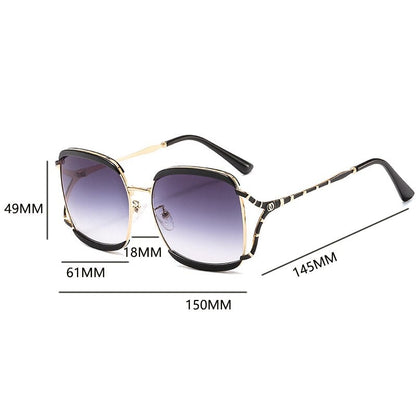 Luxury Brand Square Oversized Sunglasses